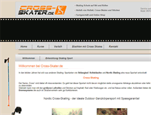 Tablet Screenshot of cross-skater.de